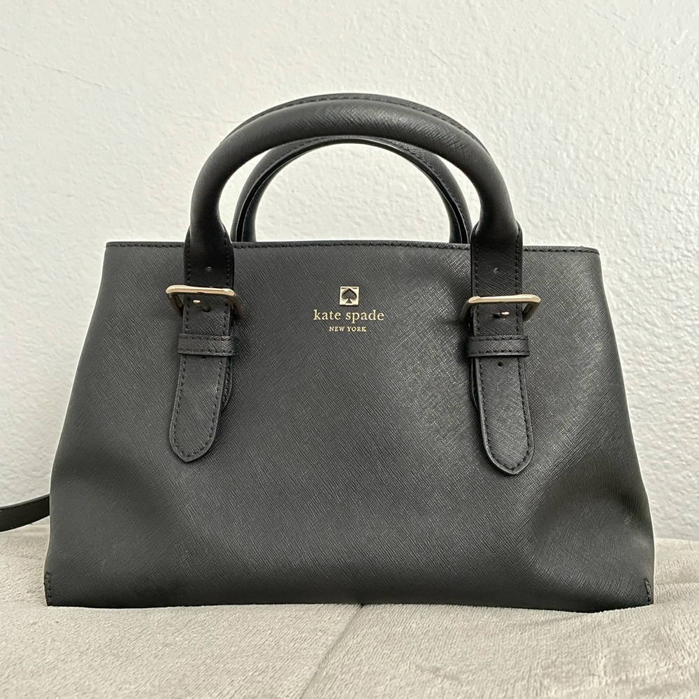 Kate Spade New York Black Leather Crossbody Bag